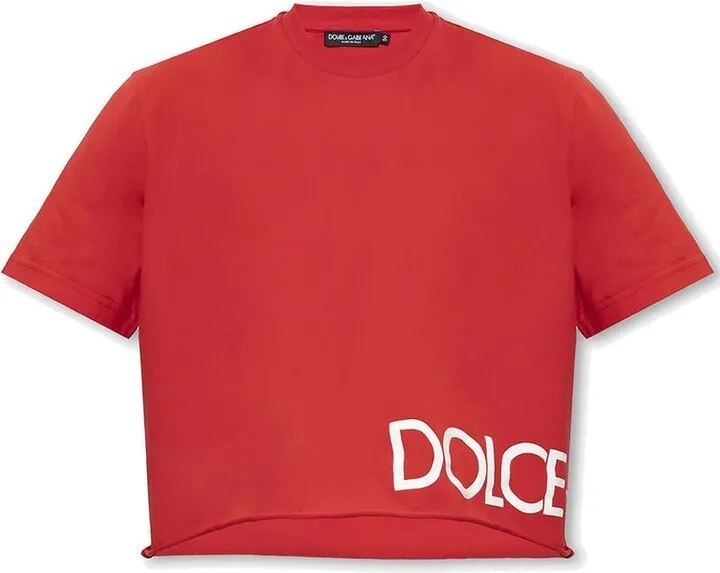 Dolce & Gabbana Crewneck Cropped T-Shirt