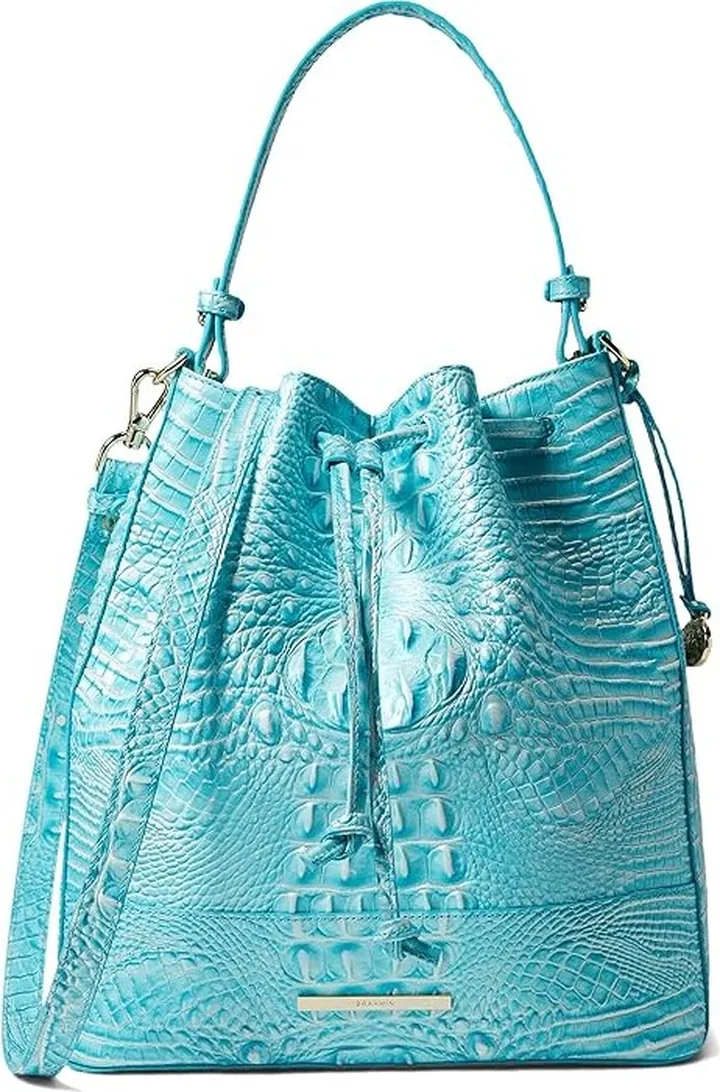 Brahmin Melbourne Marlowe Crossbody (Dusty Blue) Handbags