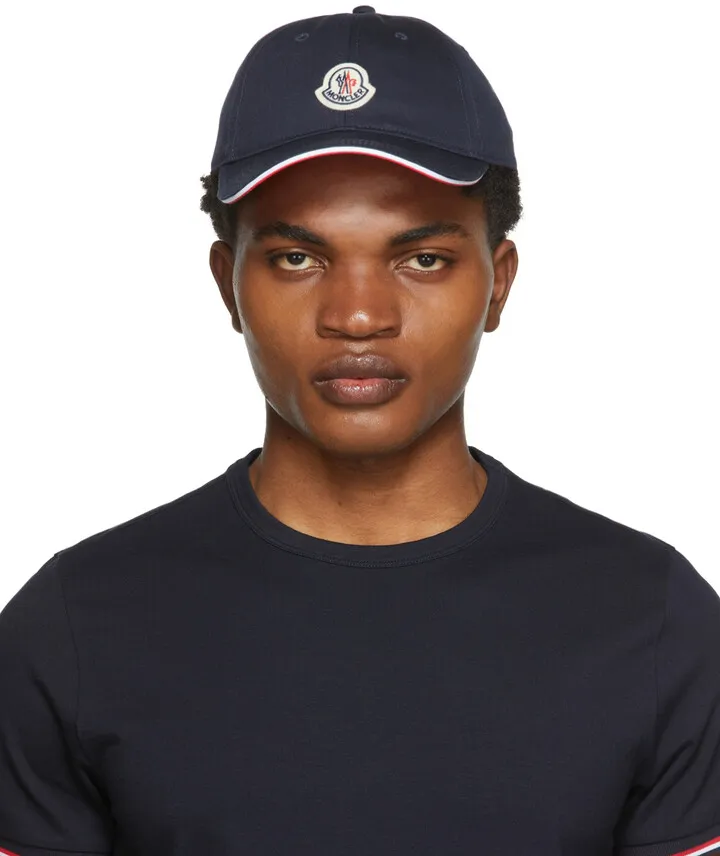 Moncler Navy Logo Cap
