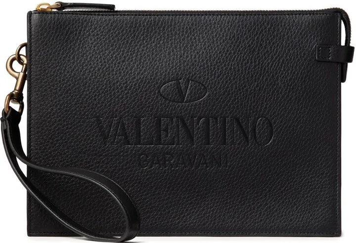 Logo-Debossed Clutch