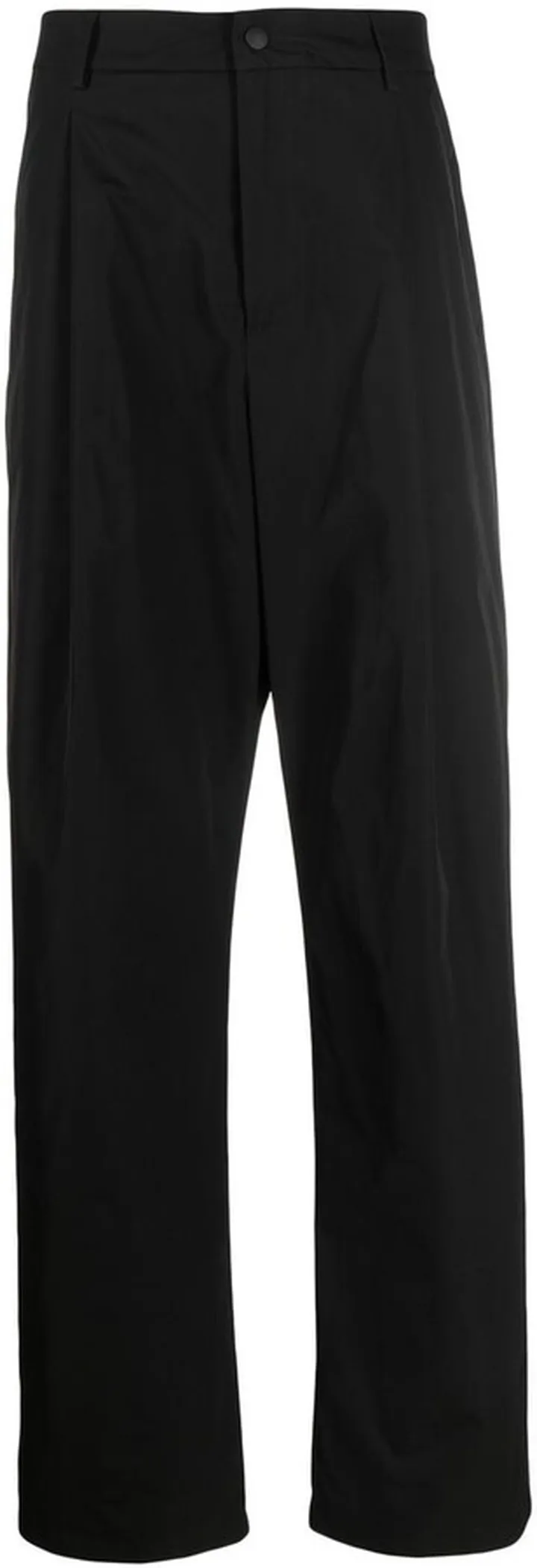Straight-Leg Mid-Rise Trousers