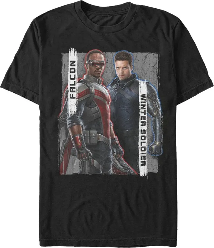 Men's Marvel The Falcon and the Winter Soldier New Team T-Shirt - Black - Small