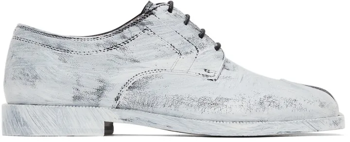 Maison Margiela Black Painted Tabi Oxfords