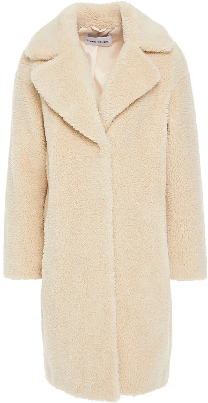 Camille Cocoon faux shearling coat