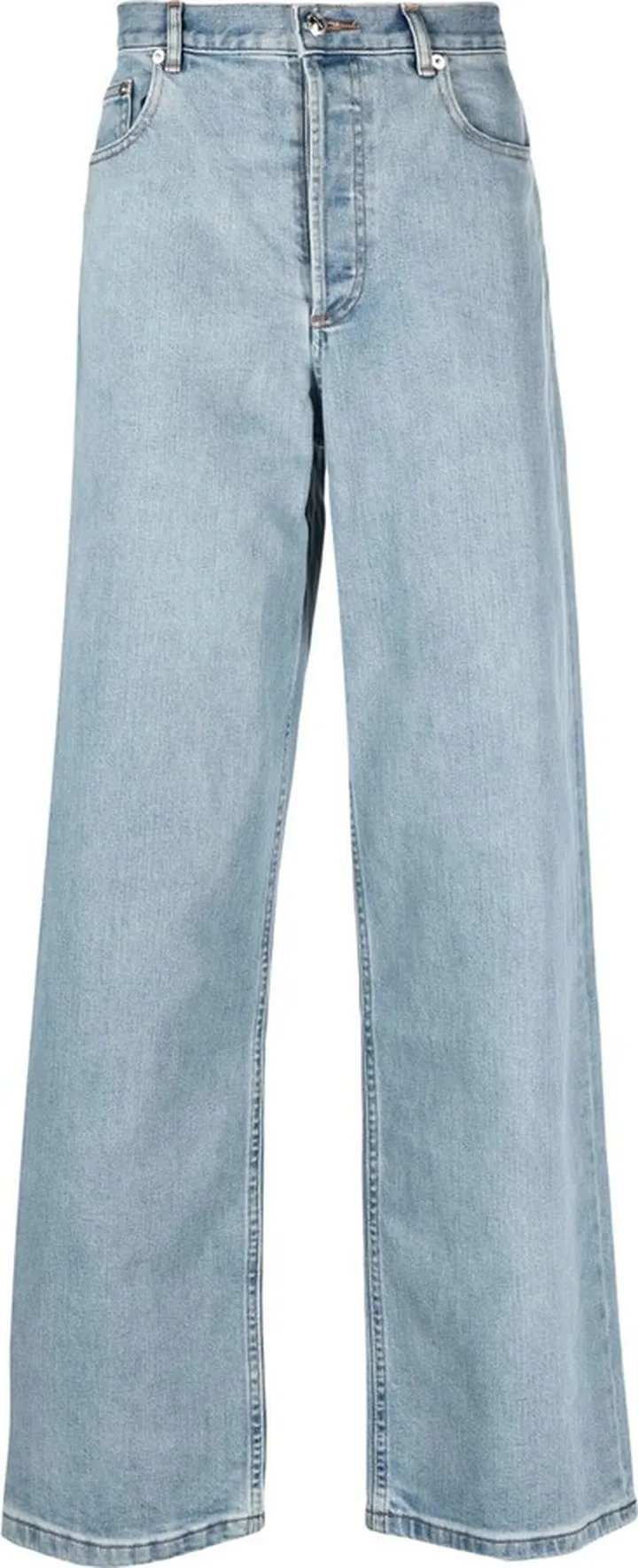 Wide-Leg Denim Jeans