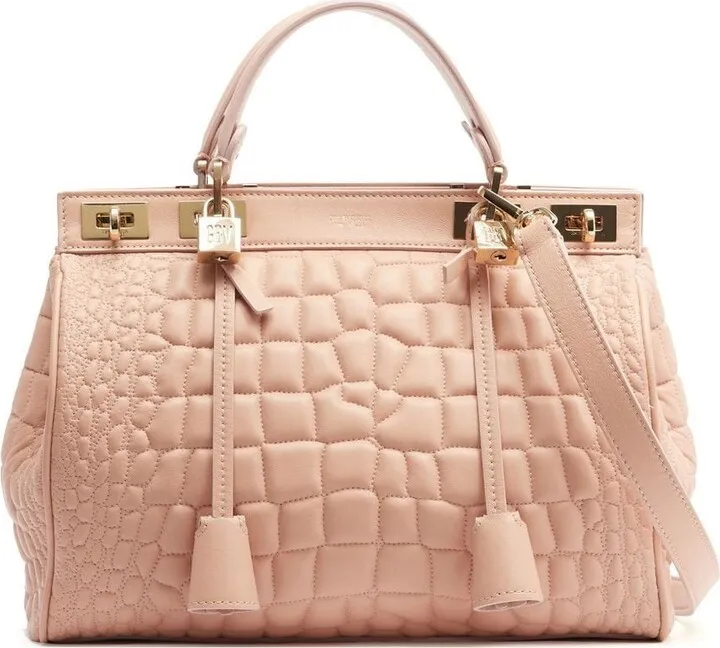 Crocodile-Embossed Tote Bag