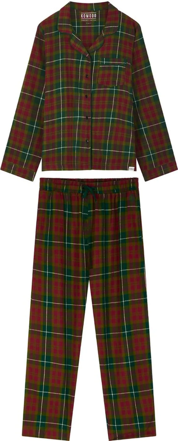 KOMODO - Jim Jam Womens - Gots Organic Cotton Pyjama Set Green