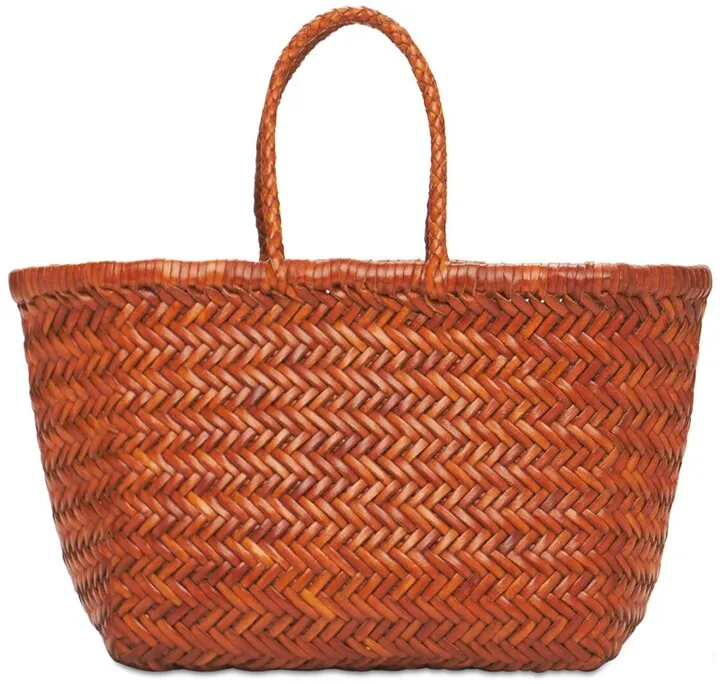 Triple Jump Small leather basket bag