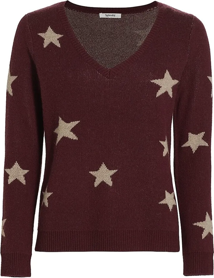 Celestine Star V-Neck Sweater