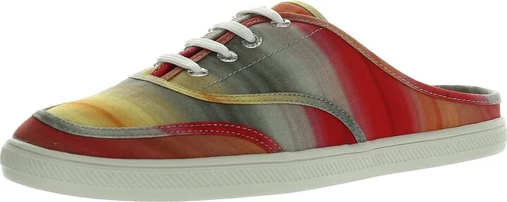 Womens Canvas Slides Slip-On Sneakers