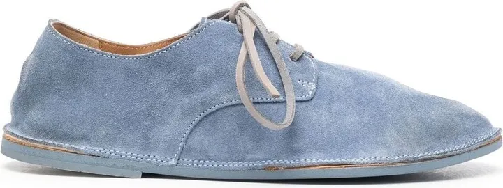 Lace-Up Suede Oxford Shoes