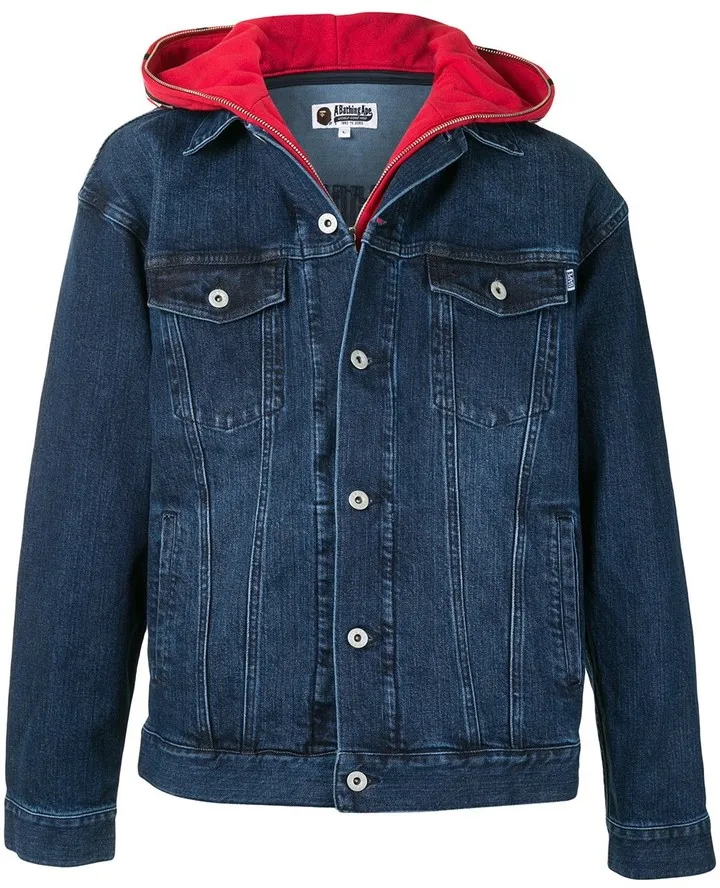 Shark layered denim jacket