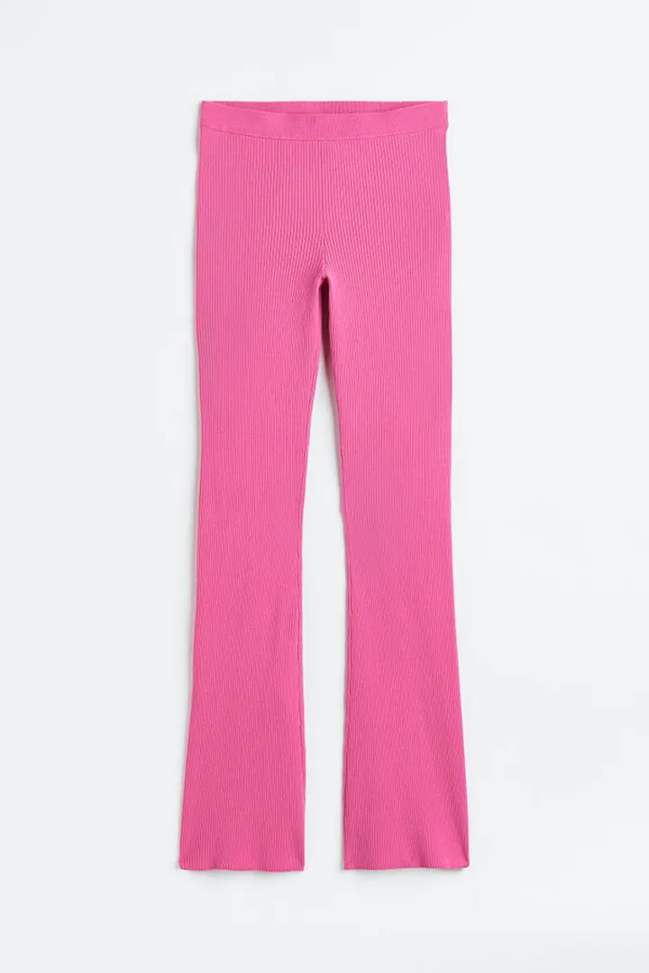 Ribbed Flared Pants