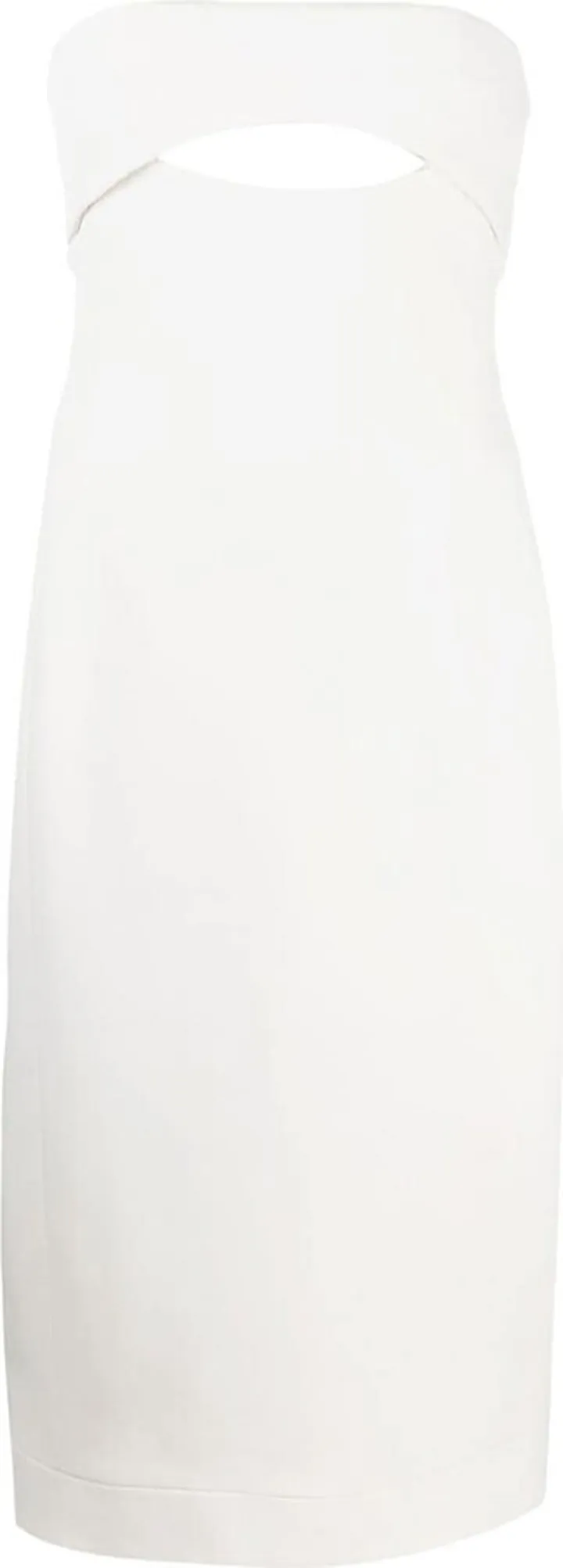 Cut-Out Bodycon Silk Dress