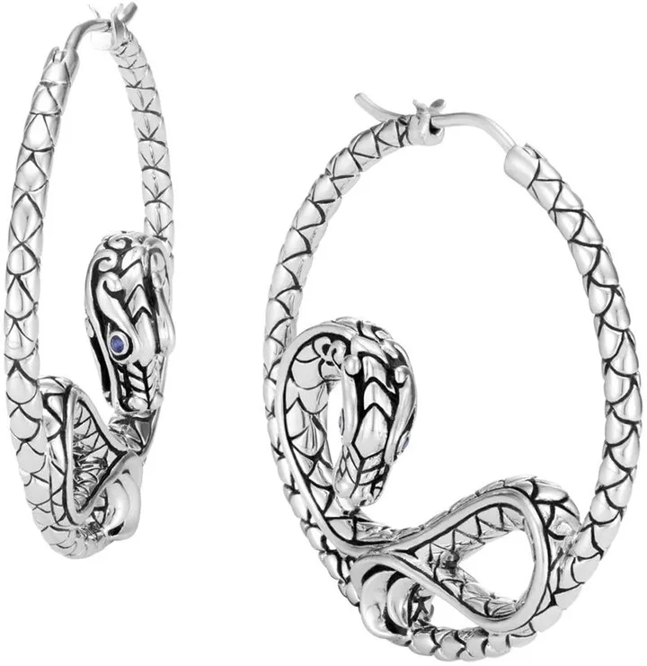 Legends Naga sapphire hoop earrings