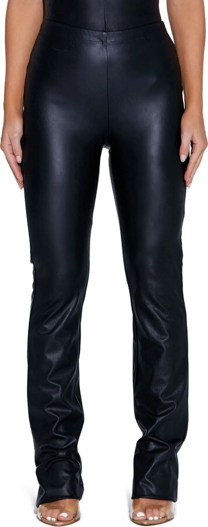 Bootcut Faux Leather Pants