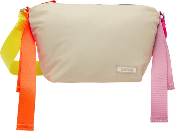 GANNI Beige Patch Bag
