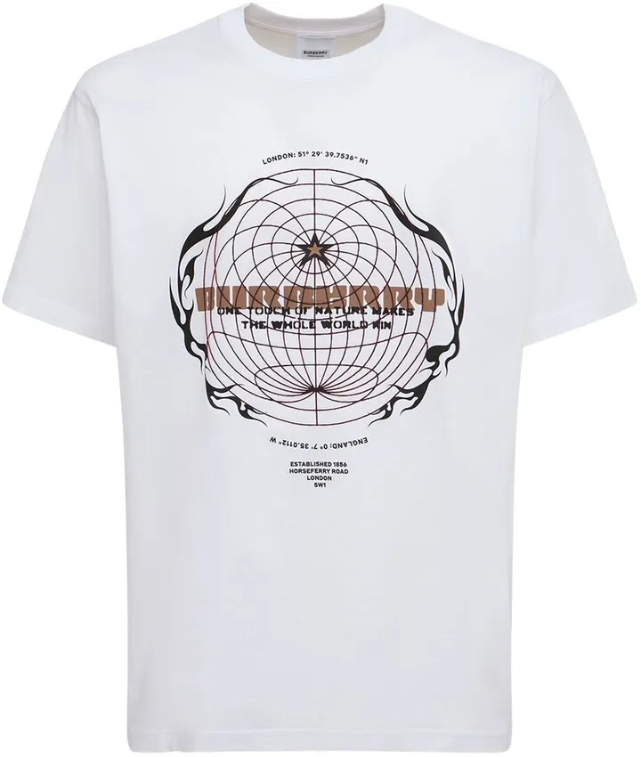 Printed cotton jersey t-shirt
