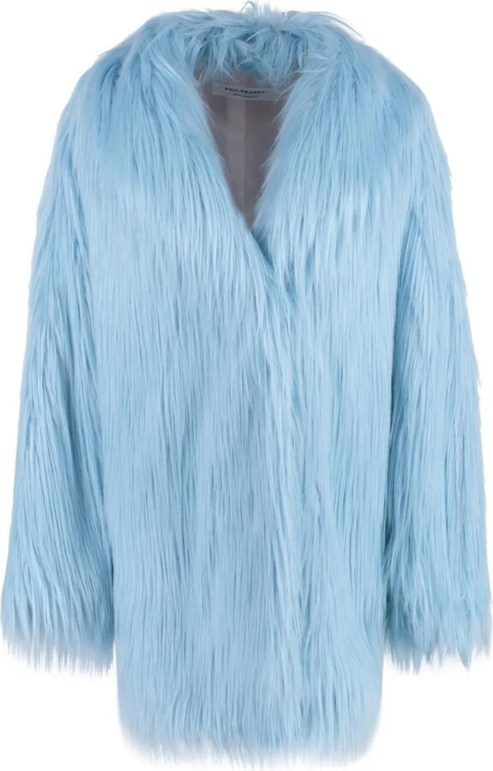 Philosophy Di Lorenzo Serafini Faux-Fur Long-Sleeved Jacket