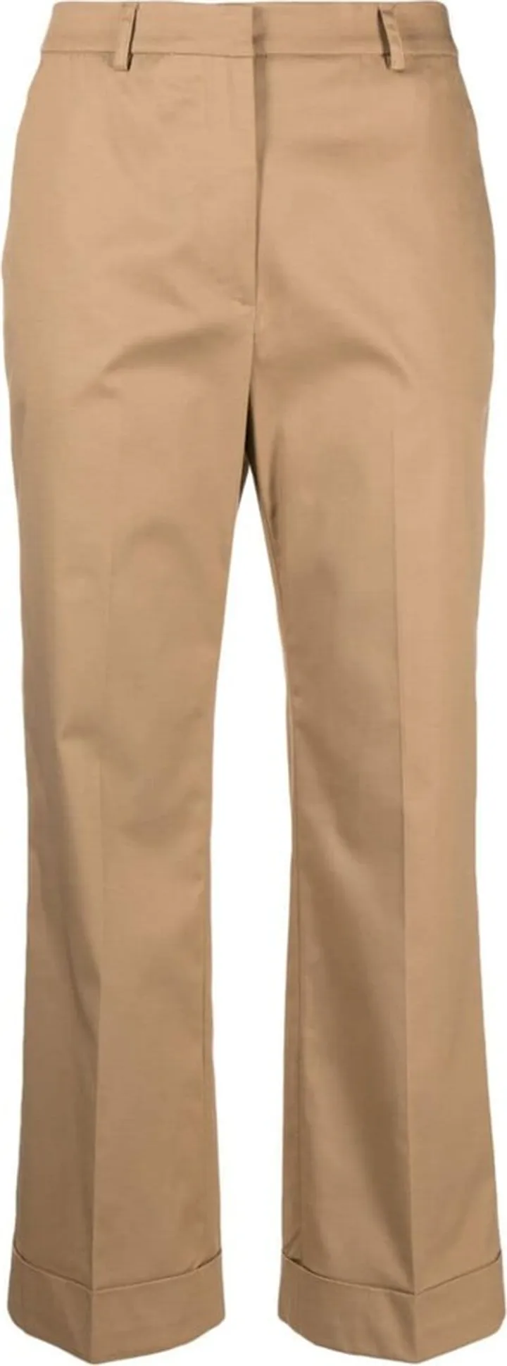 Wide-Leg Cropped Trousers