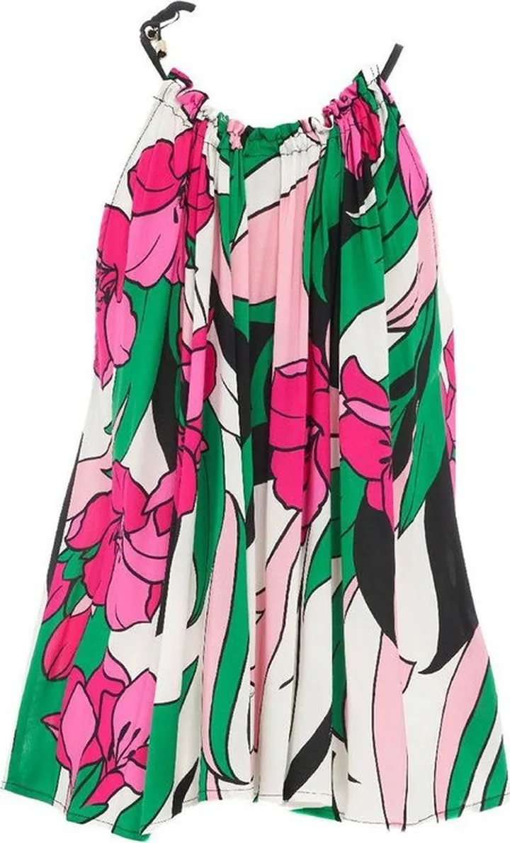 Pinko Floral-Printed Halterneck Draped Top