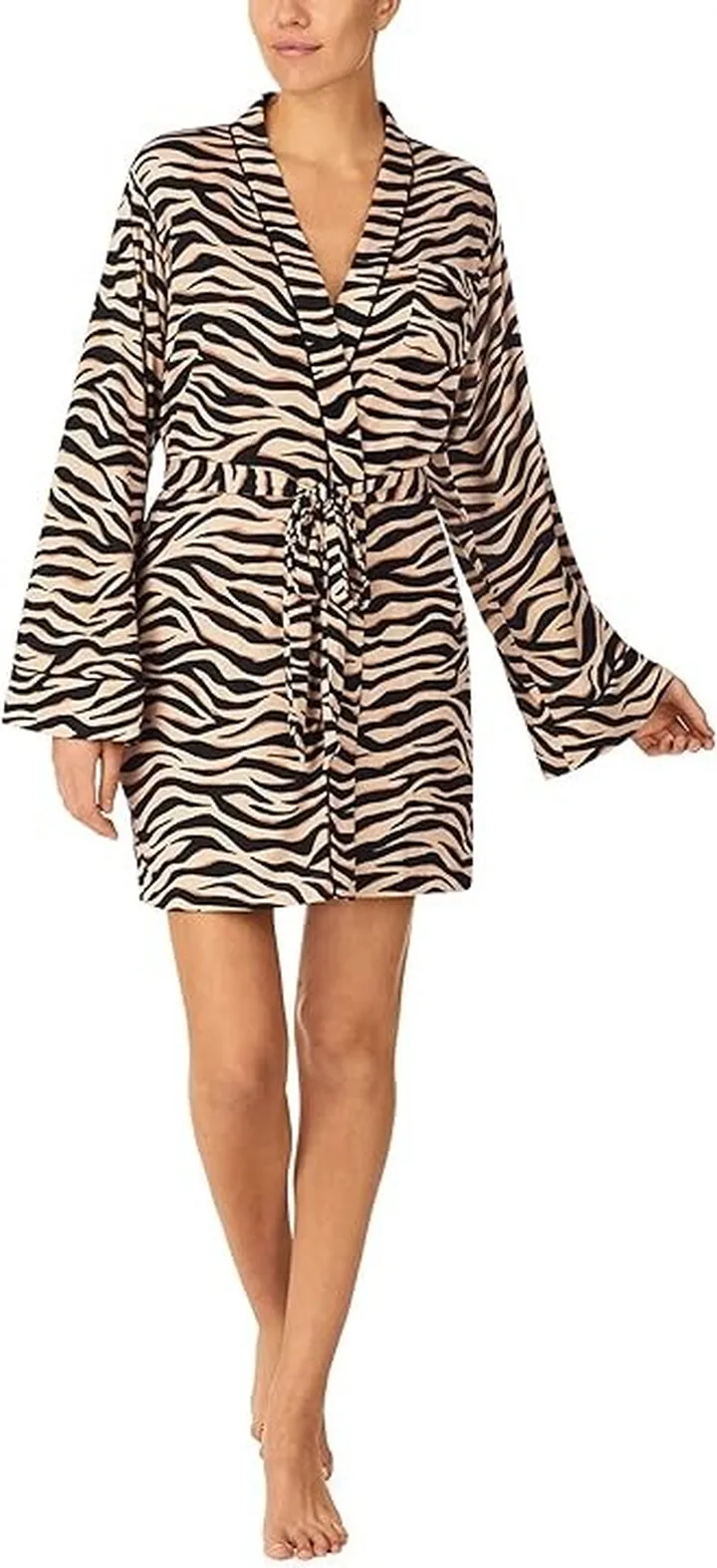 Kate Spade New York Wrap Robe (Bold Zebra) Women's Robe