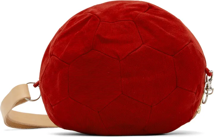 Bless SSENSE Exclusive Red Football Bag