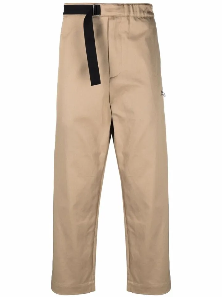 Belted Cropped Trousers