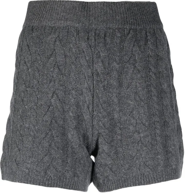 Cashmere Cable-Knit Shorts