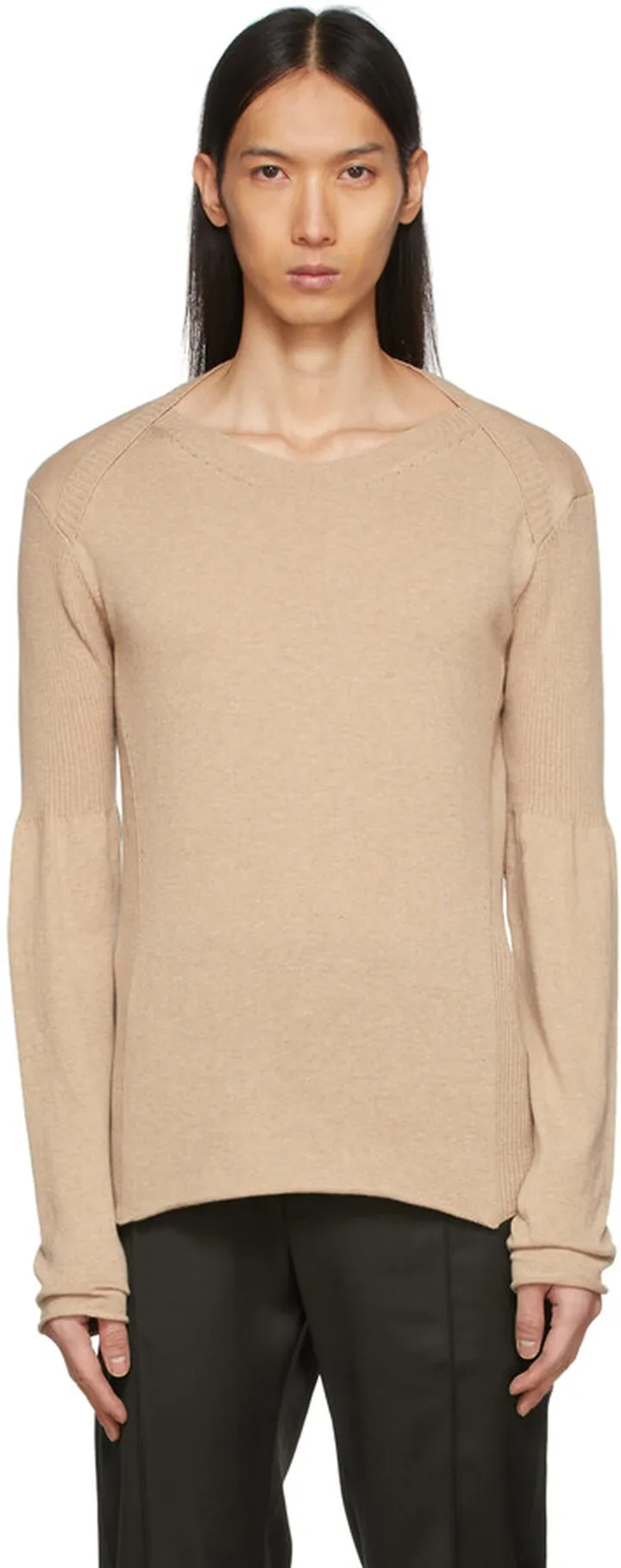 ADYAR SSENSE Exclusive Beige Milano Long Sleeve T-Shirt