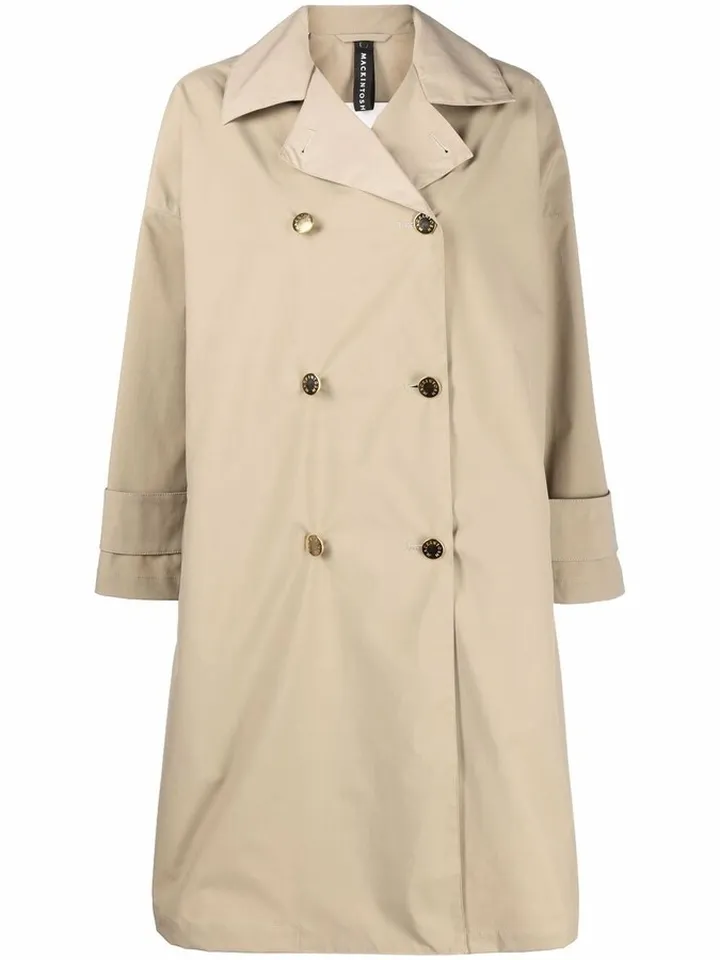 Humbie double-breasted raincoat