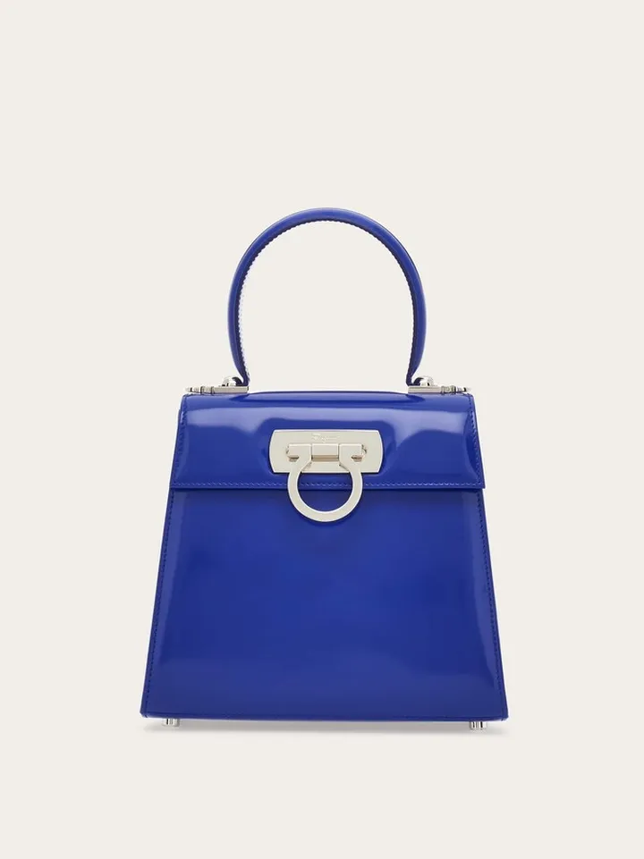 Ferragamo Women Iconic Top Handle (S) Blue