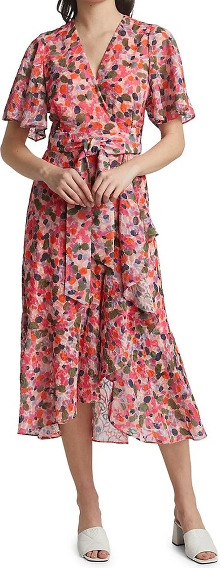 Blaire Belted Wrap Midi Dress