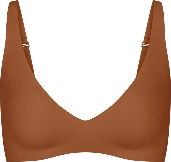 Naked Plunge Bra | Bronze