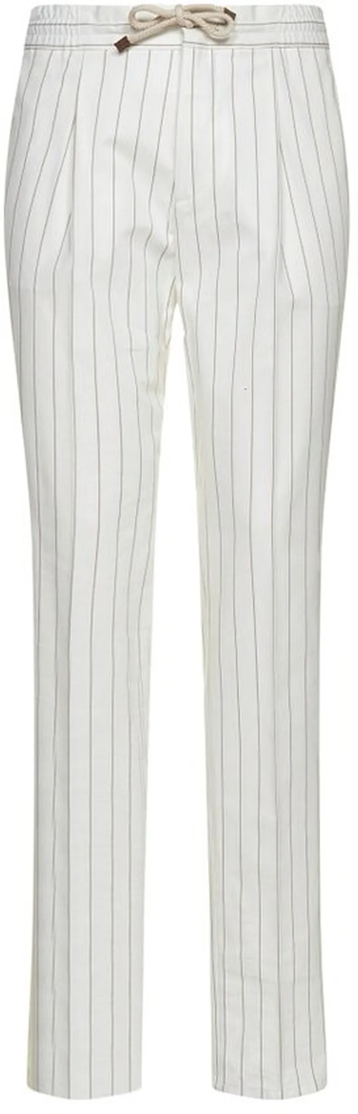 Brunello Cucinelli Pinstripe Cropped Trousers