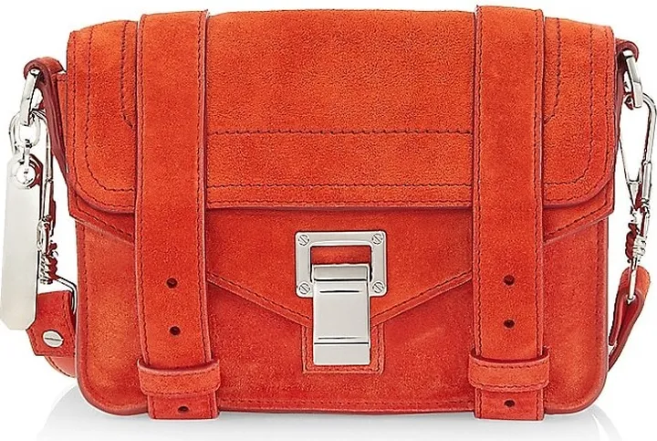 Mini PS1 Suede Crossbody Bag