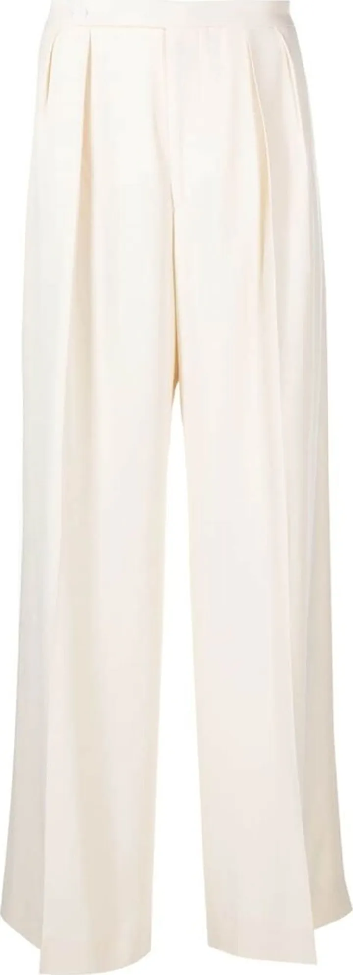 Pleated Wide-Leg Trousers