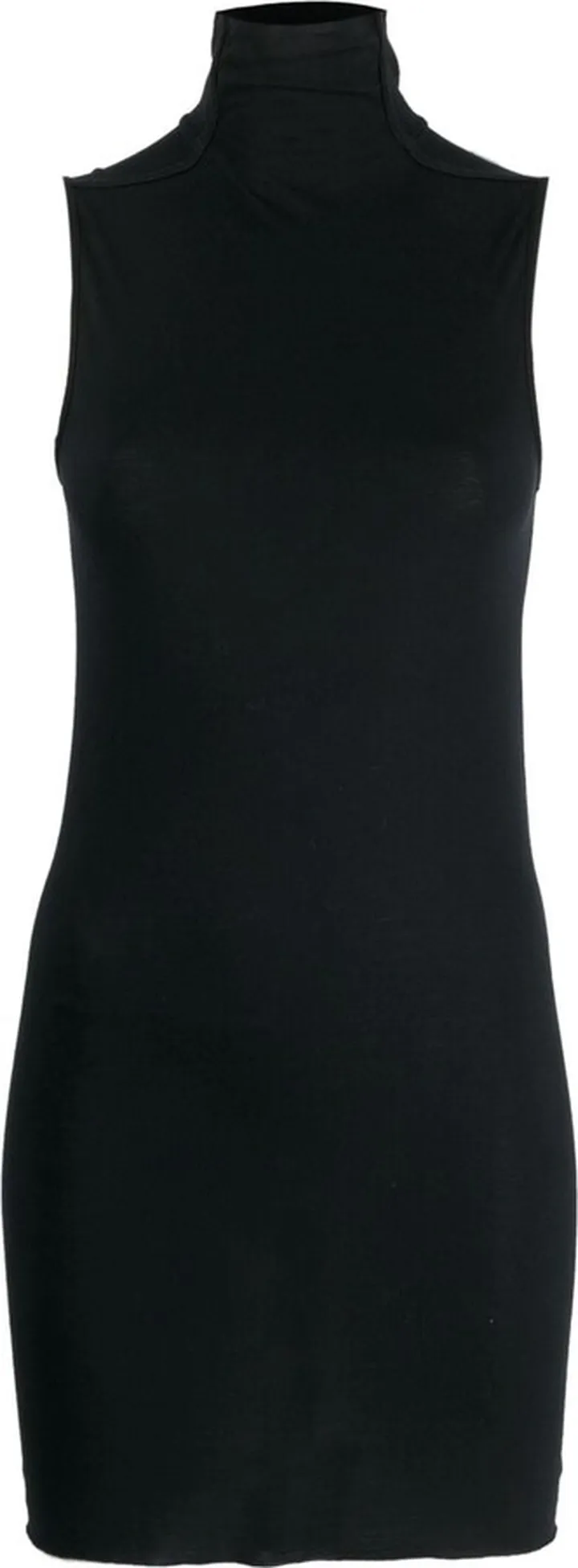 High-Neck Sleeveless Mini Dress