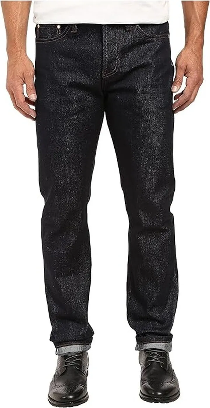 The Unbranded Brand Tapered in 21 OZ Indigo Selvedge (Indigo Selvedge) Men's Jeans