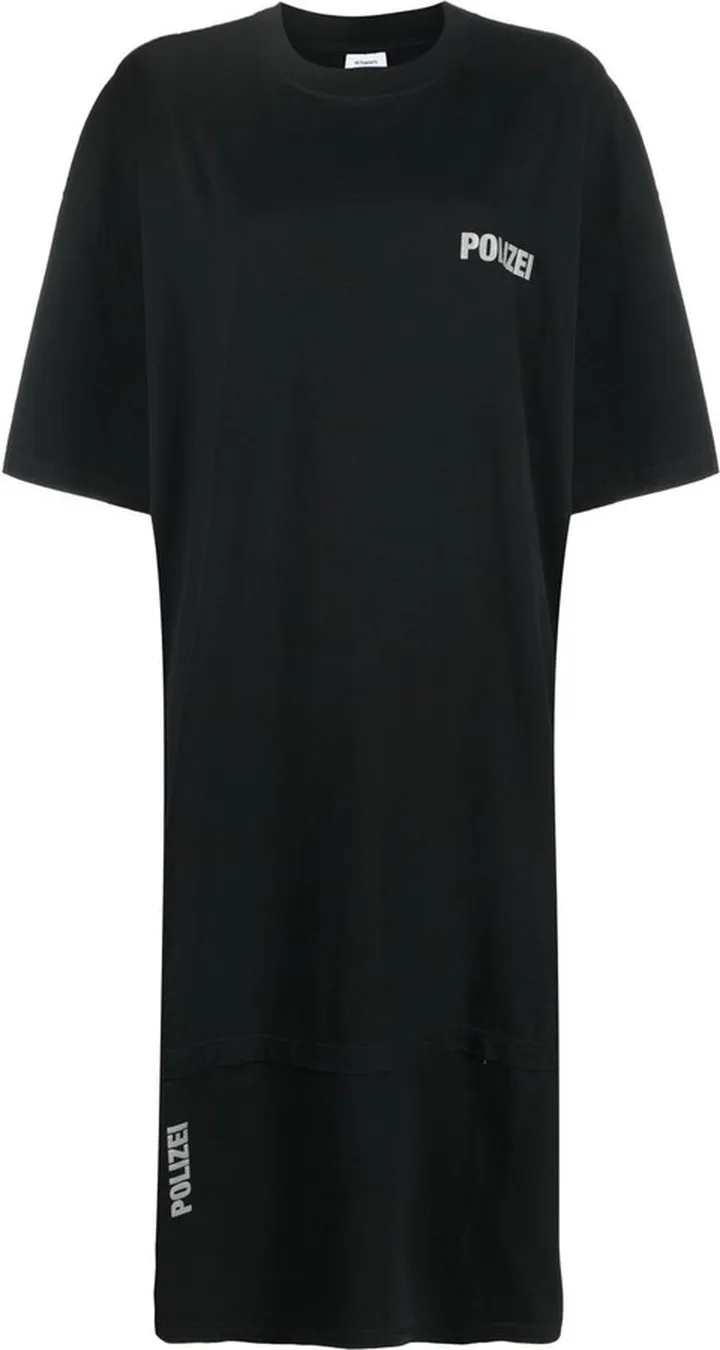 'Polizei' long-length T-shirt