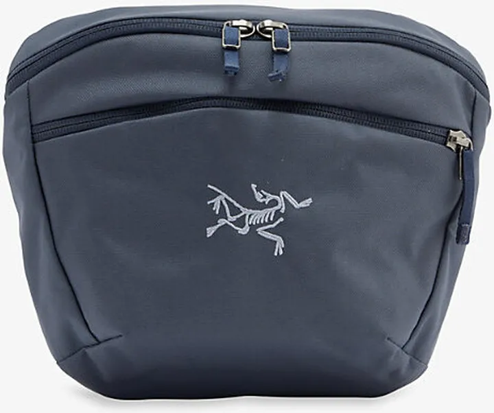 Mens Black Sapphire Mantis Woven bum bag