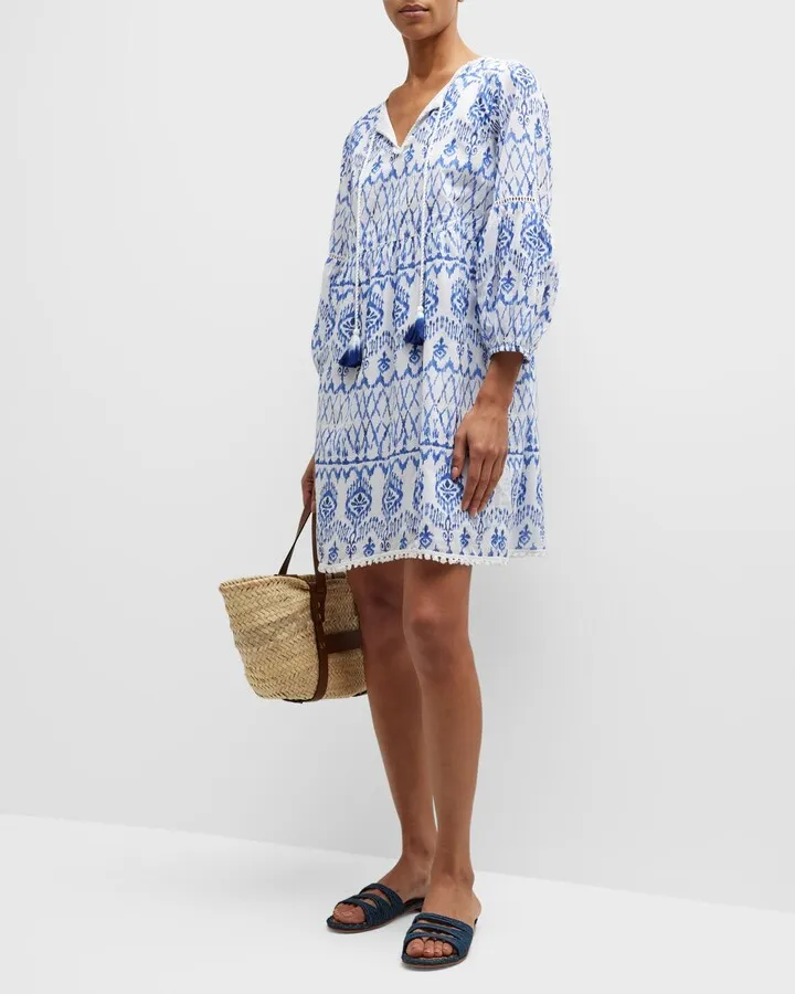 Ikat Tropics Mini Dress