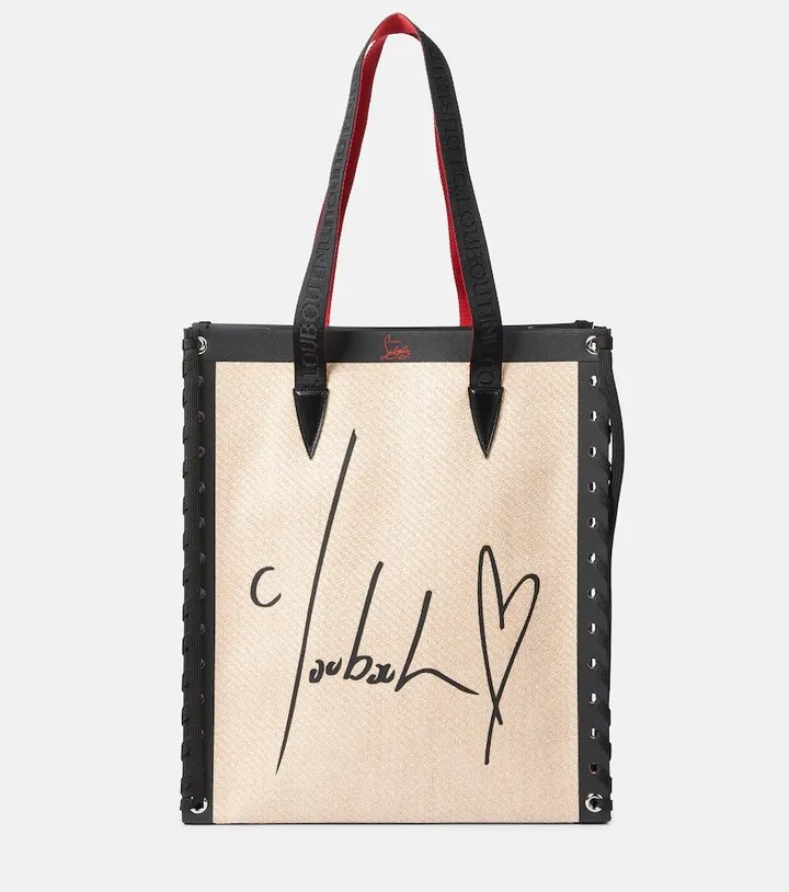 Cabalace Small leather-trimmed tote