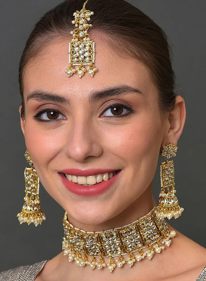 Kundan Gold Plated Necklace Set