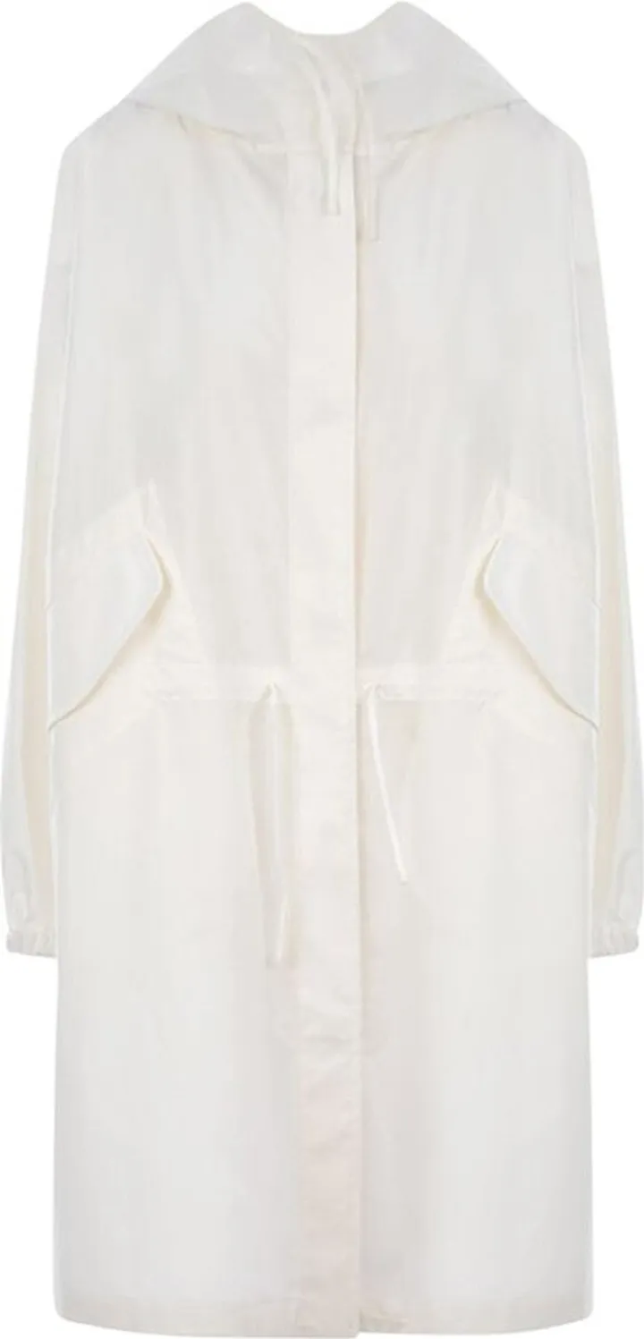 Jil Sander Logo-Printed Hooded Raincoat