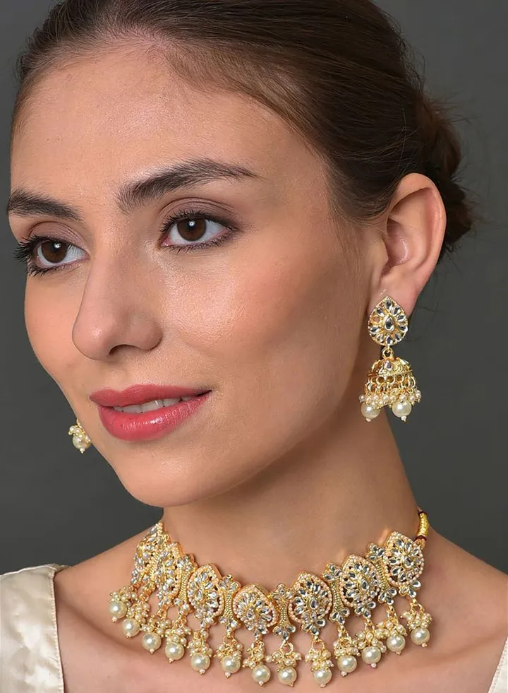Kundan Gold Plated Necklace Set