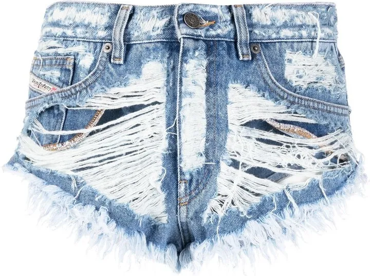 DIESEL- Cotton Denim Shorts