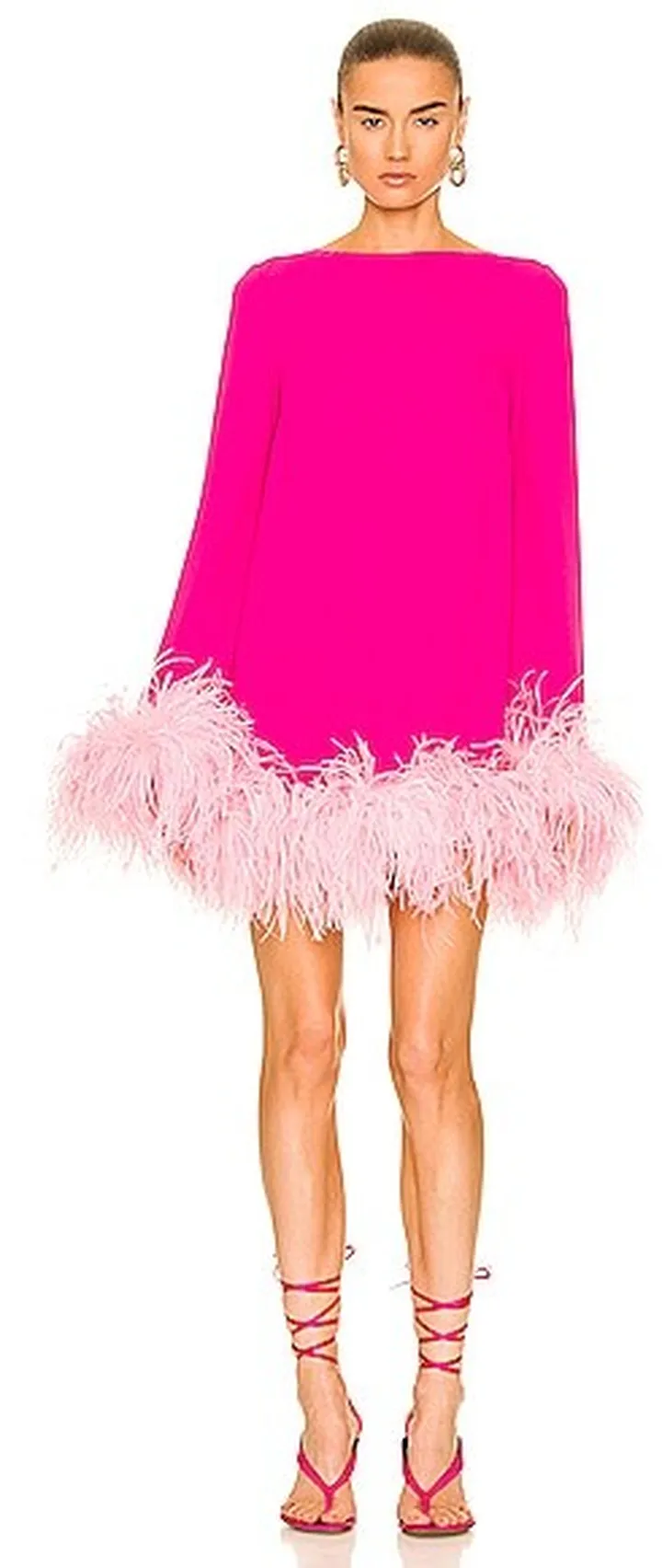 NERVI Ines Mini Dress in Fuchsia