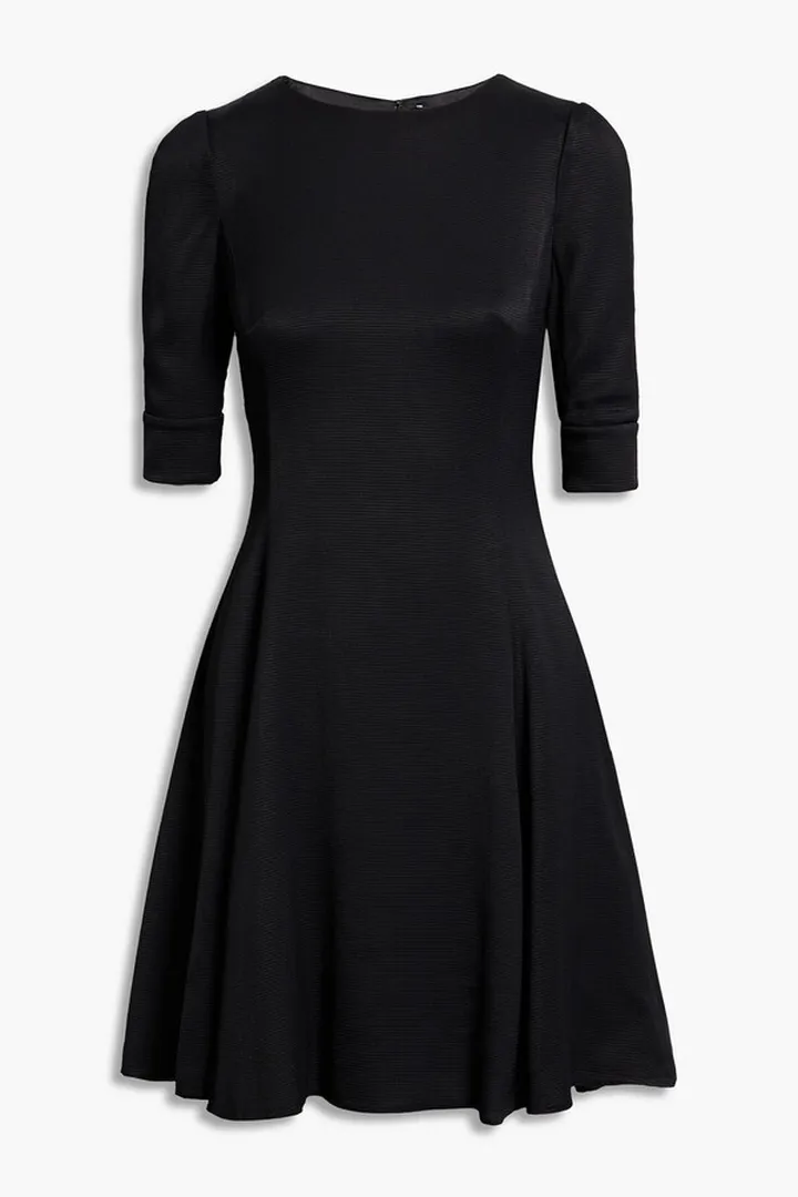 Pleated cady mini dress