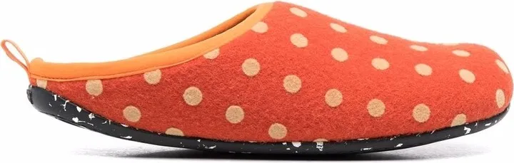 Wabi polka-dot slippers
